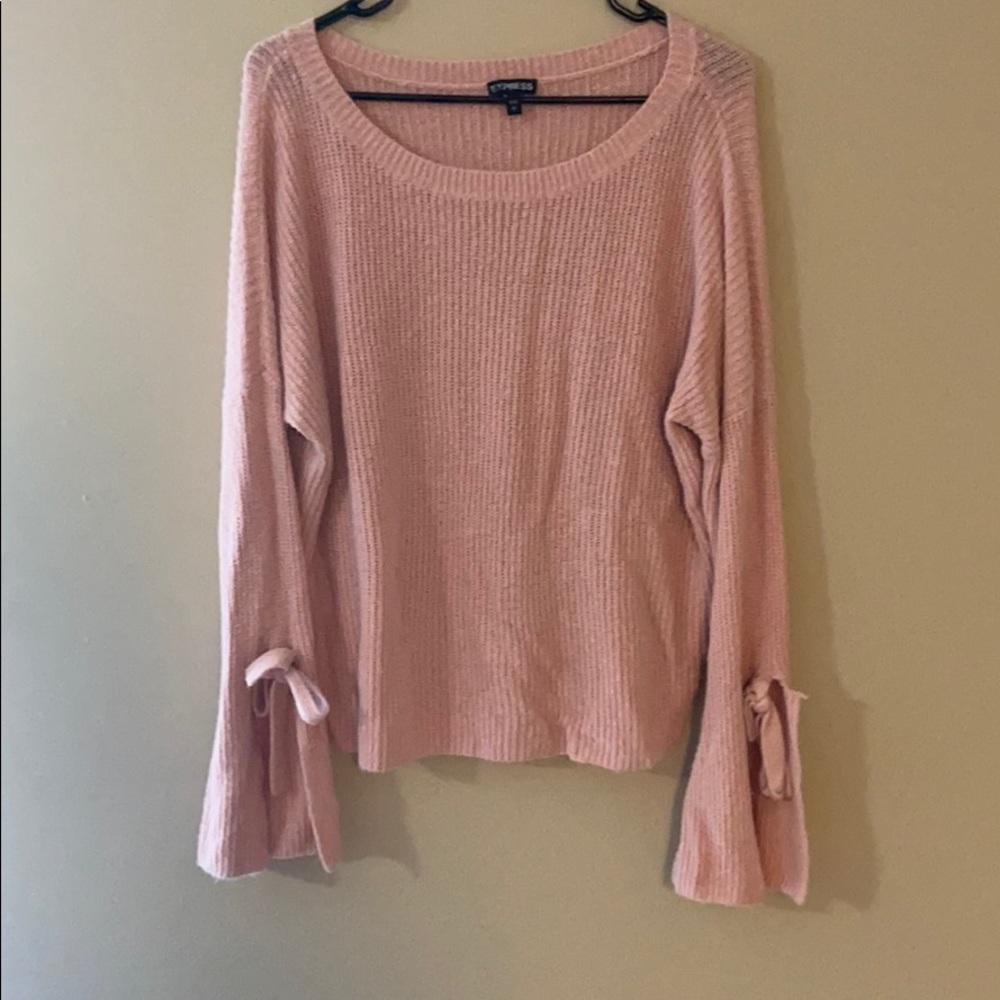 Express pink sweater